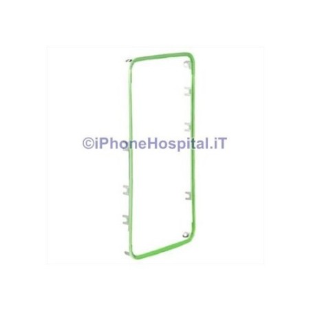 Cadre écran tactile vert iPhone 4G - 1