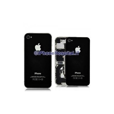 Sostituzione Vetro Backglass Iphone 4 Nero - 1