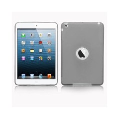 Capa de silicone semi-rígida para iPad Mini preto transparente - 1