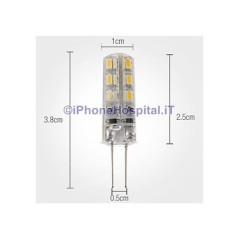 Lampadina LED a pannocchia luce bianca calda G4  - 1