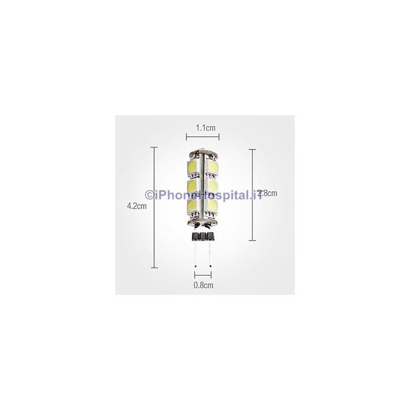 Lâmpada de LED tipo milho G4 2W 13x5050 6000-6500K Branco Natural 12V - 1 unidade. Lâmpada de LED tipo milho G4 2W 13x5050 6000-6500K Branco Natural 12V - 1 unidade.
