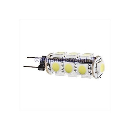 Bombilla LED G4 2W 13x5050 6000-6500K Blanco Natural Maíz 12V