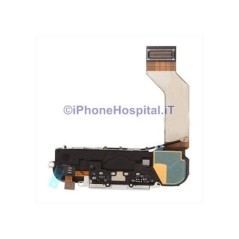 Conector Dock ensamblado para iPhone 4S Negro