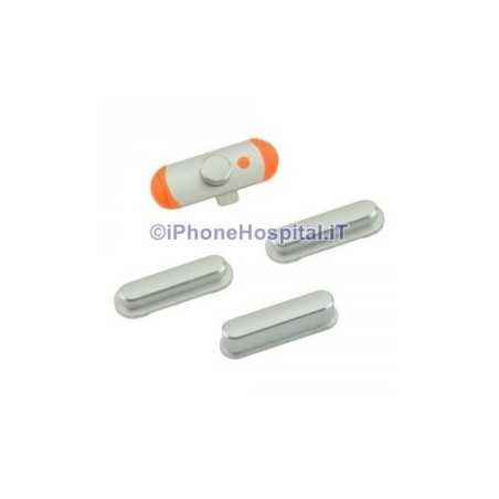 Definir Botões de cor Prateada para Apple iPad Mini - 1
