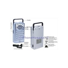 Lâmpada de Emergência 32+9 LEDs Brancos Recarregável - 1