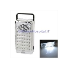 Lampe d'urgence 32+9 LED blanches rechargeables