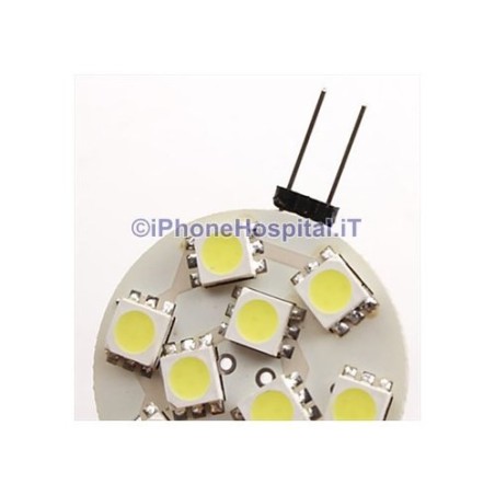 G4 2,5 W 9x5050 SMD 90-100lm blanco natural led bombilla spot (12v)