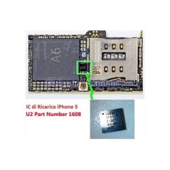 Chip de Recarga para Placa Mãe iPhone 5G U2 1608A1 IC Carregador de Energia Carrega - 1