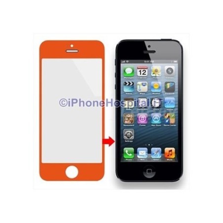 Vetro per Apple iPhone 5/5C color Arancio - 3