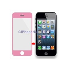 Vetro per Apple iPhone 5/5C color Pink - 3
