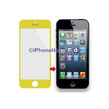 Vetro per Apple iPhone 5 /5C color Giallo - 3