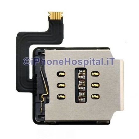 Supporto Lettore Sim Scheda Slot Card Reader per iPad Air A1475 - 821-1844-A - 2