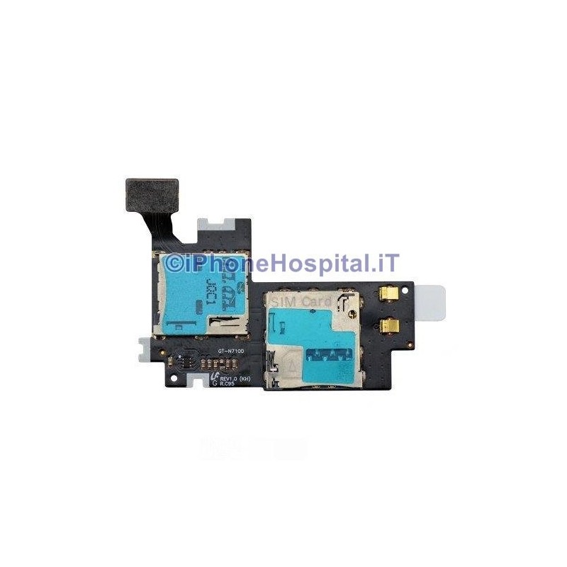 Flat Circuit Sim Card Reader and Memory Card for Samsung Galaxy Note 2 GT N7100 - 2 Flat Circuit Sim Card Reader and Memory Card for Samsung Galaxy Note 2 GT N7100 - 2