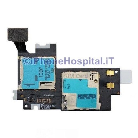 Samsung Lector de tarjetas Sim y de memoria Circuito plano para Galaxy Note 2 GT N7100 - 2