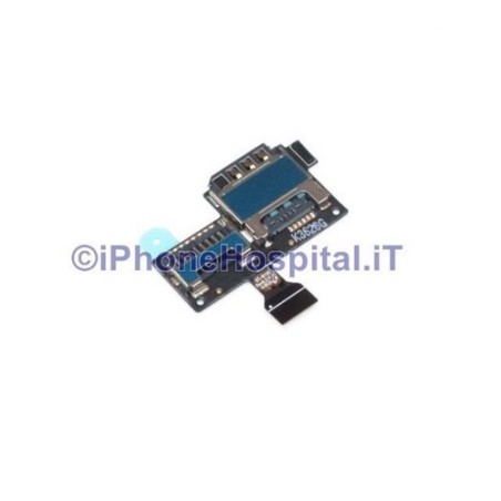 Circuito Flat Leitor de Cartão SIM e Cartão de Memória para Samsung Galaxy S4 Mini i9195 - 2