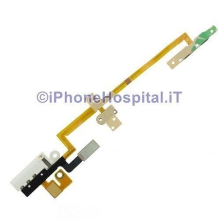 Flat Flex Power ON OFF Button Audio Jack Headphone White for iPod Nano 6