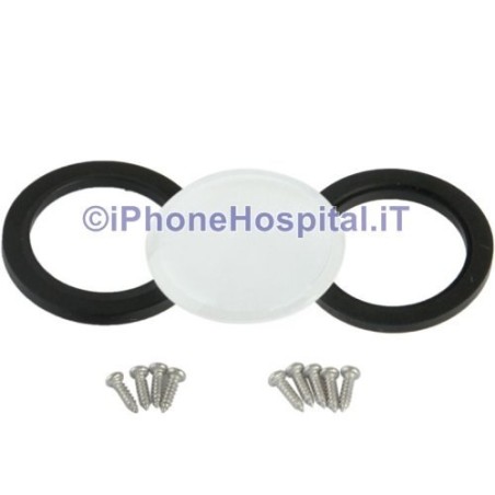 Lentille de remplacement avec joints d'étanchéité + vis couvercle étanche pour Gopro HERO HD 2 - 2