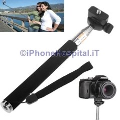 Palo estensibile monopiede con treppiede e adattatore per GoPro Hero  - 2