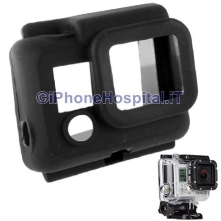 Custodia protettiva in silicone per GoPro Hero 3 (nero)  - 2