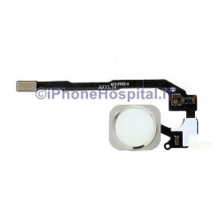 Botão Home - Cabo Flex para iPhone 5S Montado Cinza (Prata) - 1
