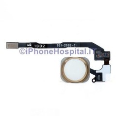 Home Button - Flex Cable for iPhone 5S Assembled Gold - 1