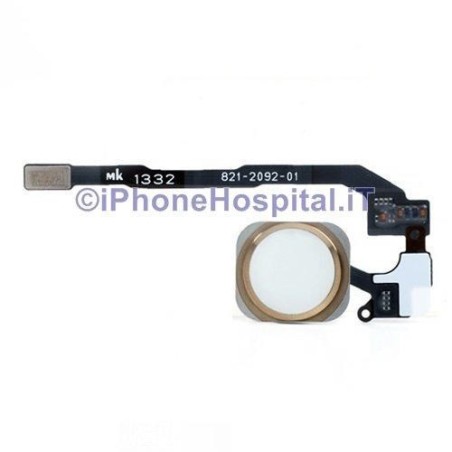 Tasto Home - Flex Cable per iPhone 5S Assemblato Gold - 1