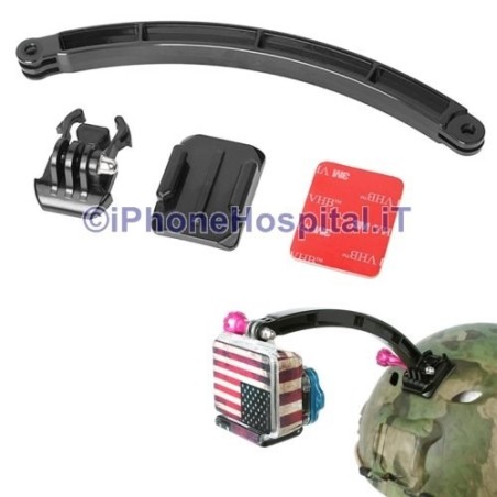 Motorcycle Bicycle Helmet Extension Arm for Gopro Camera HERO - 4