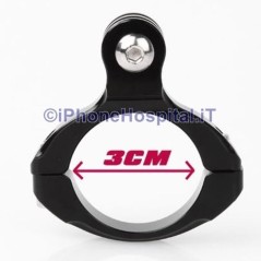 Soporte de manillar de aluminio de 31,8 mm para GoPro Hero Todos los modelos