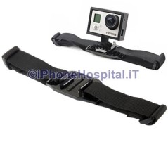 Cinghia Fascia Supporto Casco per Gopro Tutti i Modelli  - 1