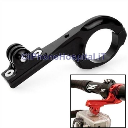 Supporto in Alluminio Manubrio 31,8 mm per GoPro 1/2/3/4 - 1