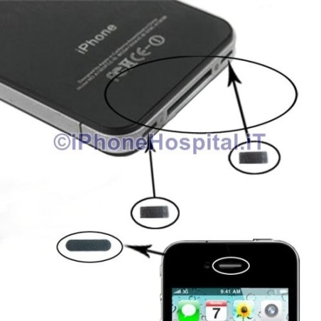 Kit completo de fundas antipolvo de 3 piezas para IPhone 4S