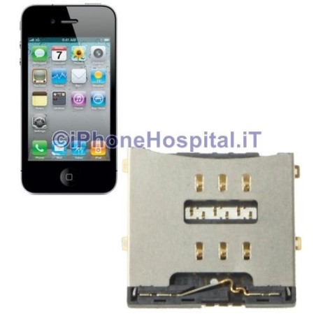 Supporto Lettore Sim Scheda Slot Card Reader iPhone 4 - 2