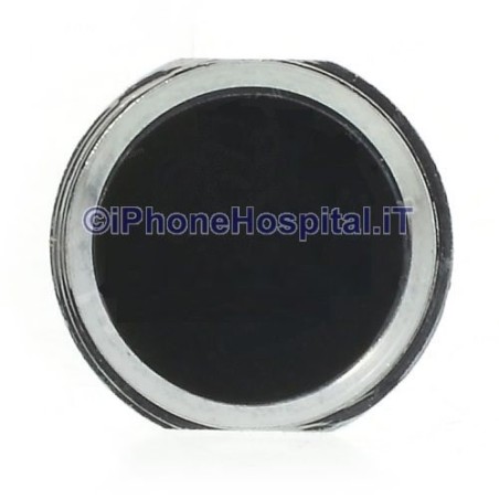 Black Home Button Frame Silver iPhone 4S Imitation 5S - 2