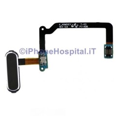 Samsung Bouton d'accueil noir et plat pour Galaxy S5 i9600 G900F - 1