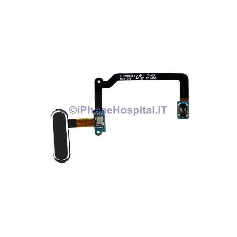 Tasto Home Nero con Flat per Samsung Galaxy S5 i9600 G900F - 1 Tasto Home Nero con Flat per Samsung Galaxy S5 i9600 G900F - 1