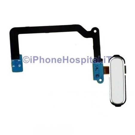 Samsung Bouton Home blanc et plat pour Galaxy S5 i9600 G900F - 2