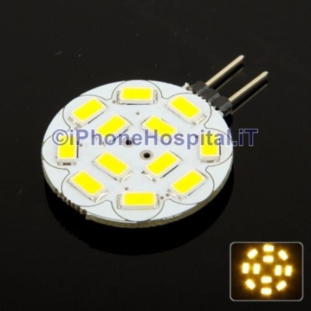 G4 3,0 W 12x5050 SMD 240 lm blanco cálido led bombilla spot (12v) - 1
