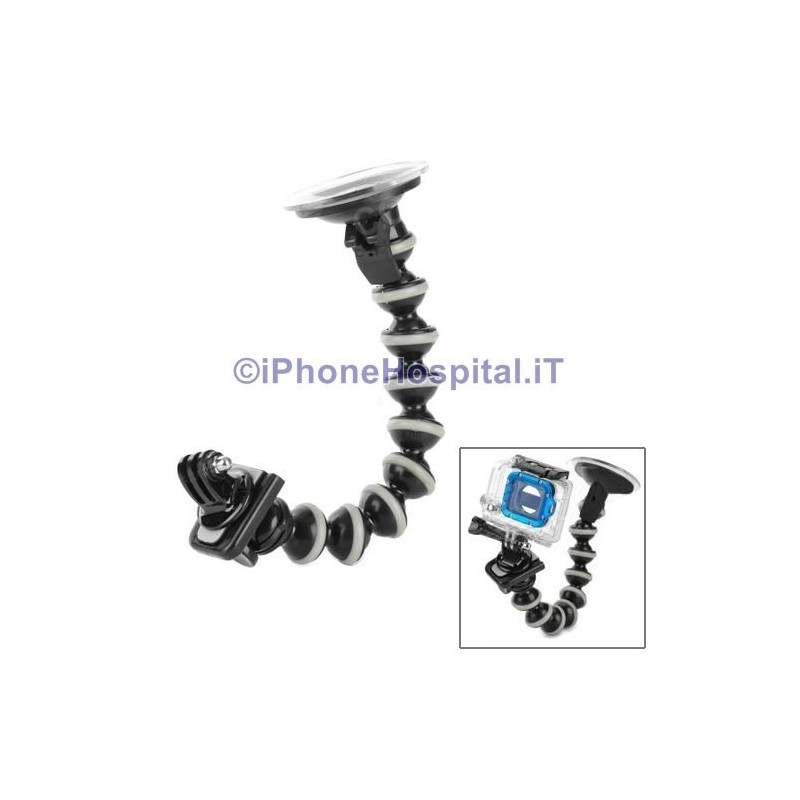 Suporte com ventosa articulada para GoPro Hero Hd 1 2 3 + Carro Moto - 1 Suporte com ventosa articulada para GoPro Hero Hd 1 2 3 + Carro Moto - 1