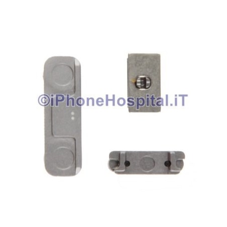 Apple Volumen Mute y ON OFF para iPhone 5S Gris