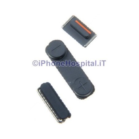 Volume Mute and ON OFF for Apple iPhone 5S BLACK