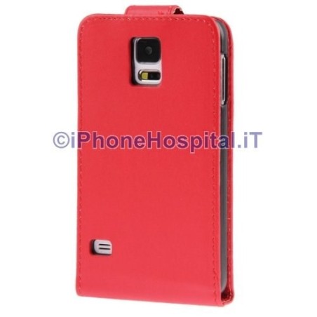 Vertical Case for Samsung Galaxy S5 / G900 color Red