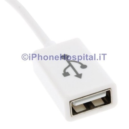 OTG Cable for Samsung Galaxy S5 / G900 Note III / N9000 White Color