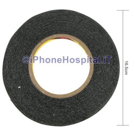 Rollo adhesivo doble cara 2mm 50 MT 3M Negro - 2