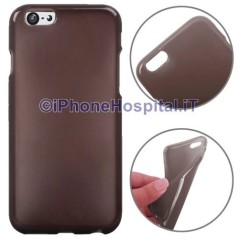 Capa protetora em TPU na cor cinza escuro transparente para iPhone 6 4,7 " - 1