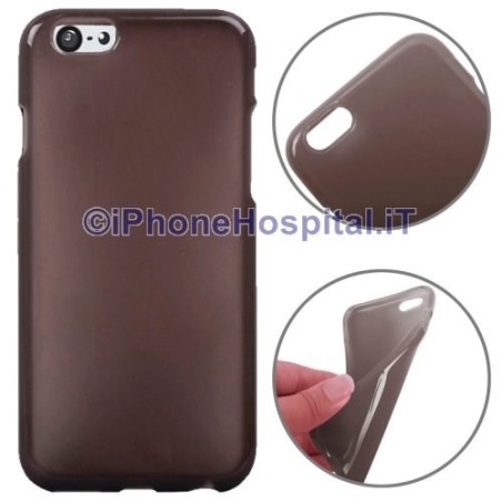 Coque de protection transparente en TPU gris foncé pour iPhone 6 4.7 ⁄" - 1