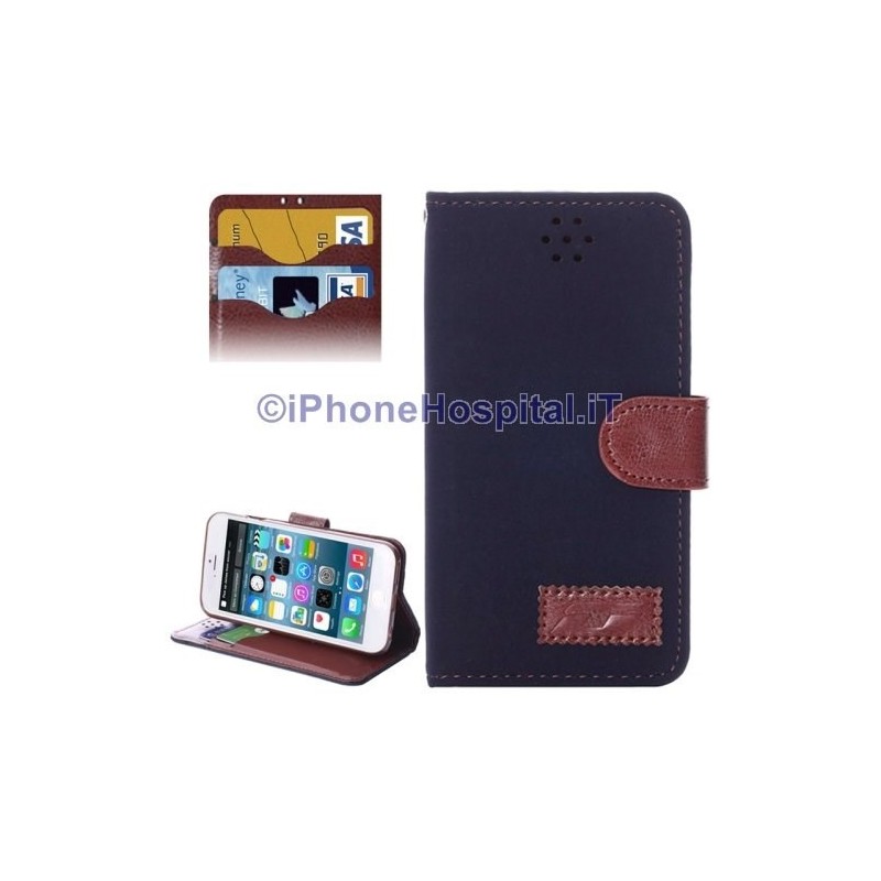 Horizontal Case Credit Card Slot Blue for Apple iPhone 6 ( 4.7\") - 3 Horizontal Case Credit Card Slot Blue for Apple iPhone 6 ( 4.7\") - 3