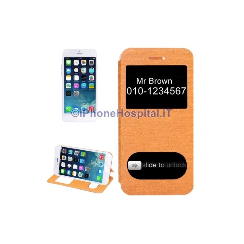 Horizontal Case Double Front Opening Color Orange for iPhone 6 4.7" - 1 Horizontal Case Double Front Opening Color Orange for iPhone 6 4.7" - 1