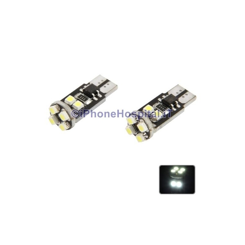 LED T10 White Bulb 8 LED 3528 SMD Car Signal CANBUS Light Bulb (pair) - 3 LED T10 White Bulb 8 LED 3528 SMD Car Signal CANBUS Light Bulb (pair) - 3