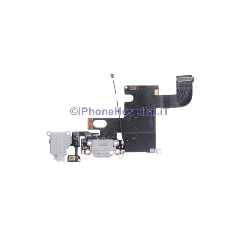 Conector de carregamento Ficha auscultadores Microfone Antena plana Cinzento iPhone 6 - 2 Conector de carregamento Ficha auscultadores Microfone Antena plana Cinzento iPhone 6 - 2