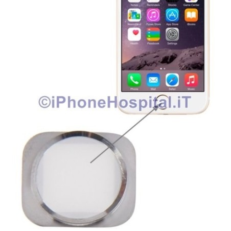 Tasto Home Bianco Cornice Silver iPhone 6/6S & 6Plus 6S Plus - 1